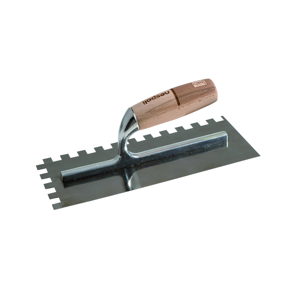 Platoir à colle Prestige acier 12x28cm manche bois FSC - NESPOLI - 195106