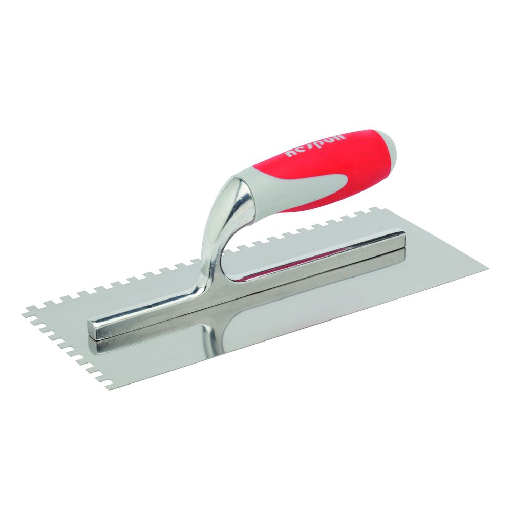 Platoir à colle Confort inox 12x28cm manche Air Touch - NESPOLI - 195112