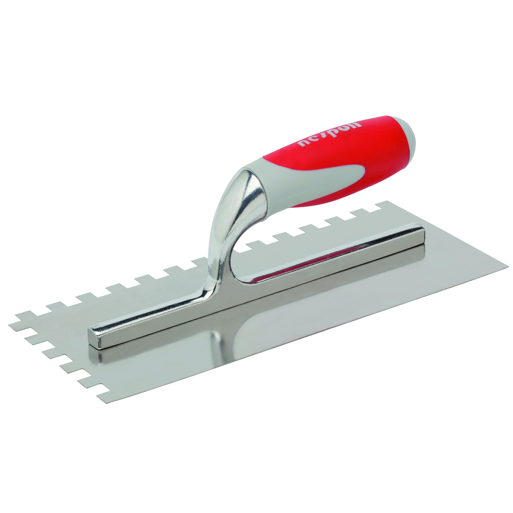 Platoir à colle Confort inox 12x28cm manche Air Touch - NESPOLI - 195114