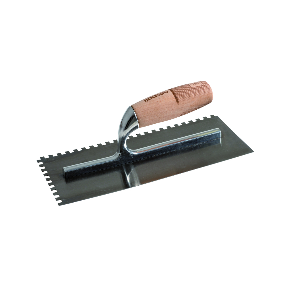 Platoir à colle Prestige acier 12x28cm manche bois FSC - NESPOLI - 195132