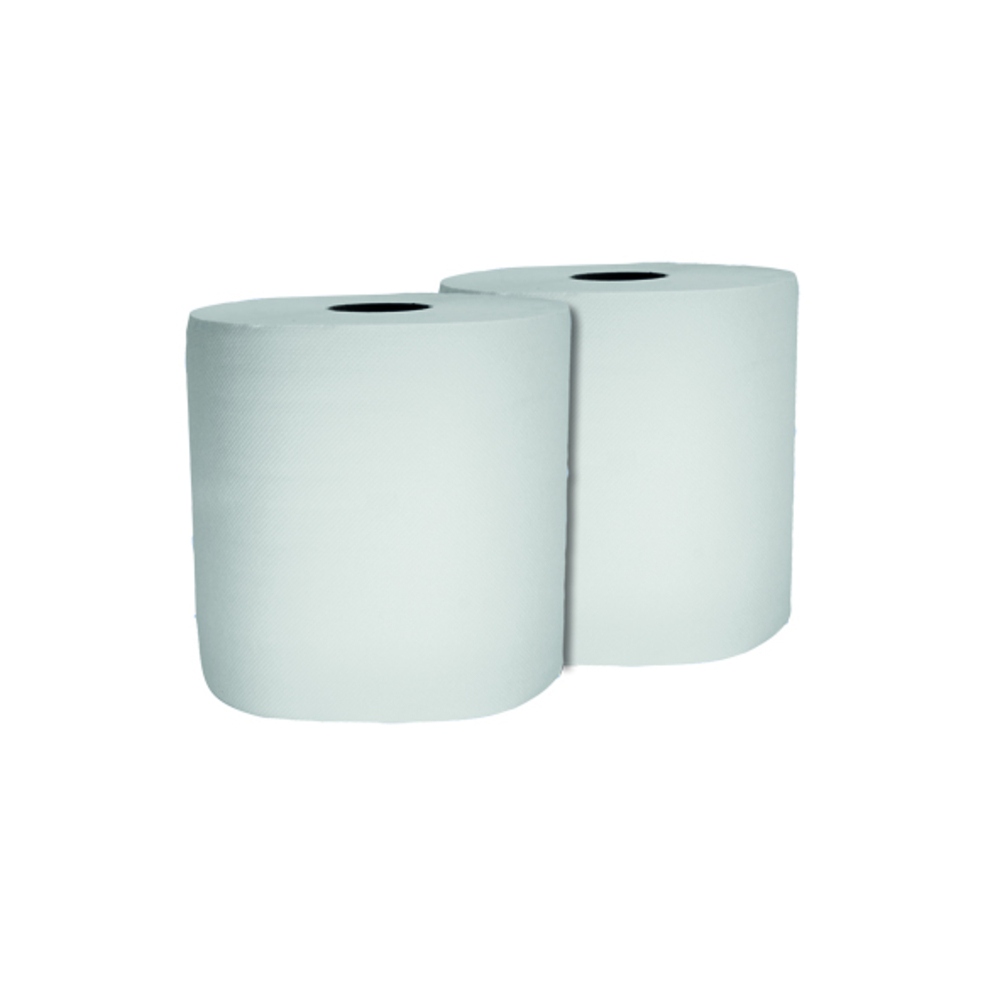 Lot de 2 bobines d'essuyage industriel blanche - NESPOLI - 195394