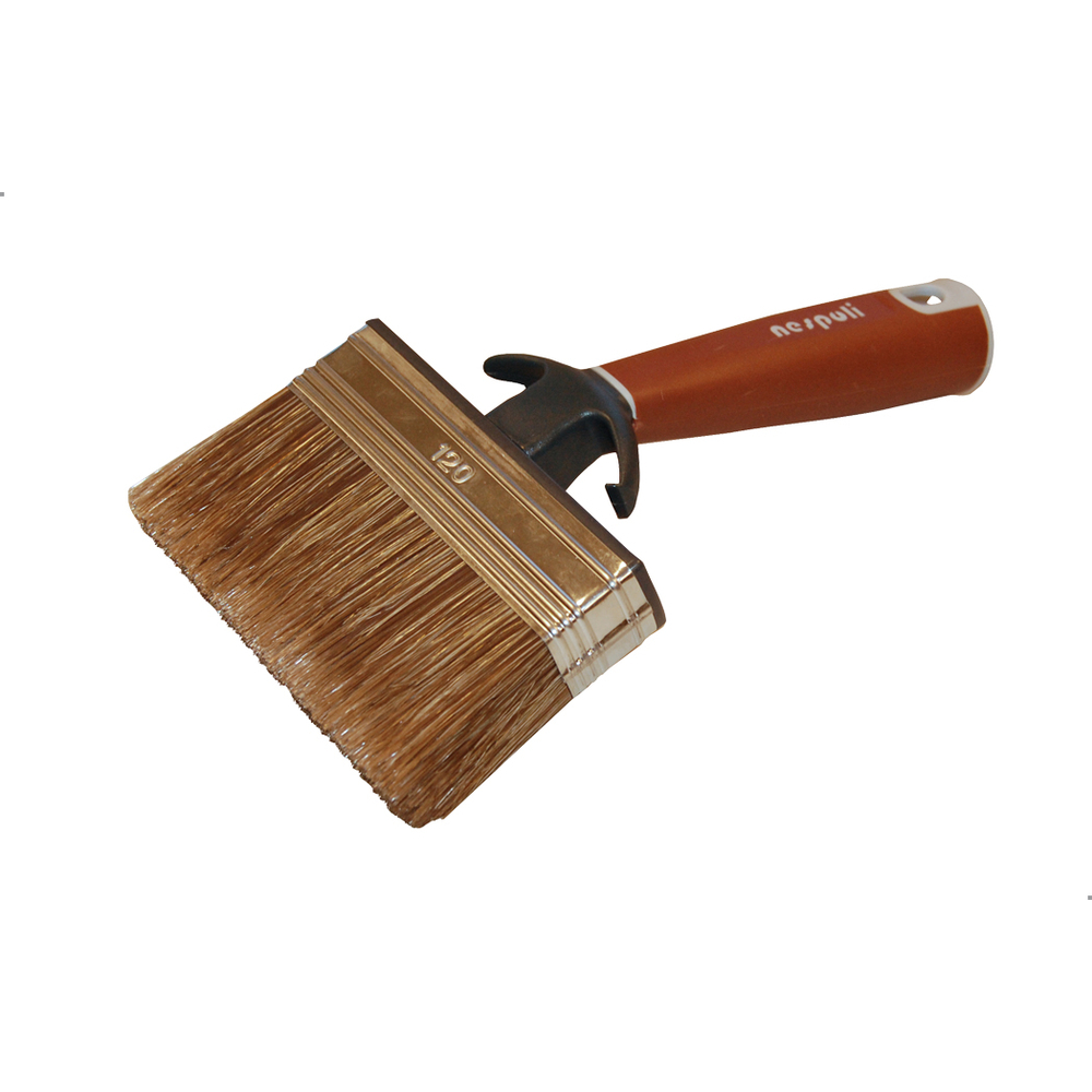 Brosse rectangulaire coudée traitement des bois 120 mm - NESPOLI - 198612