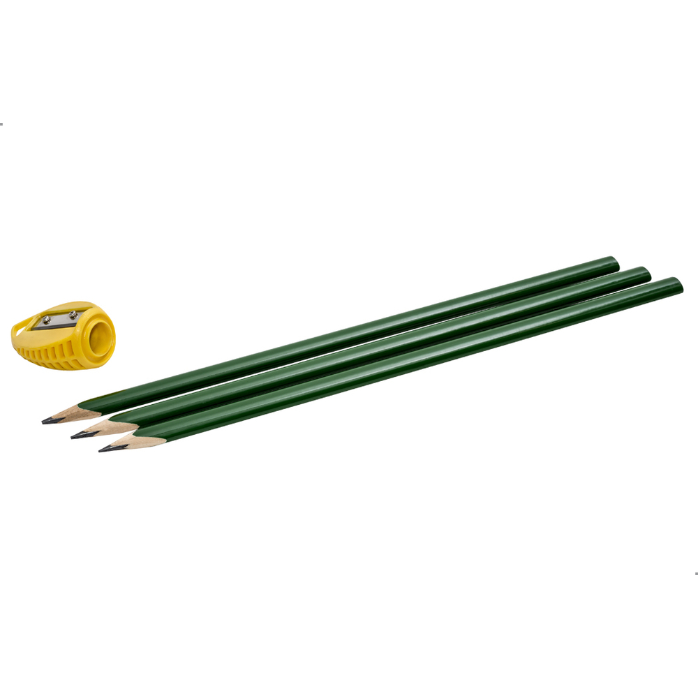 Lot de 3 crayons de tailleur de pierre + taille crayon - NESPOLI - 258692