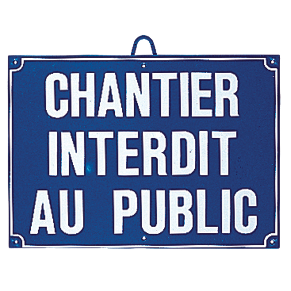 Panneau de signalisation Chantier interdit au public - NESPOLI - 278760