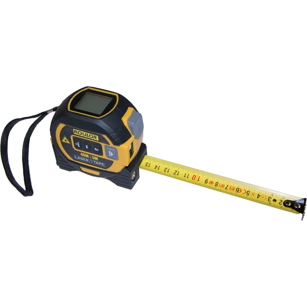 Mètre ruban 5m + télémètre laser 40m - ROULOR - 290100