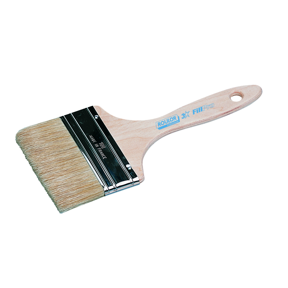 Spalter 3* n°100 pour peinture phases aqueuses manche bois FSC - ROULOR - 387210