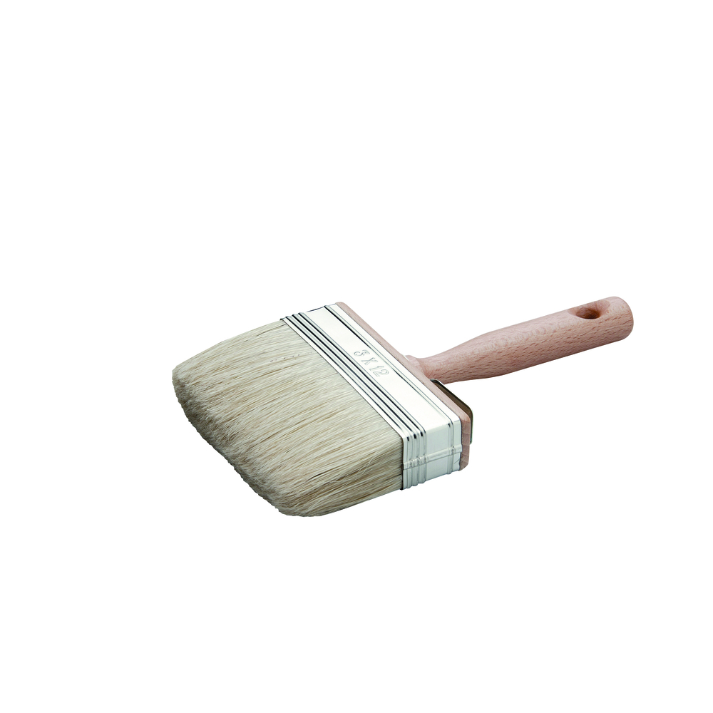Brosse rectangulaire imprégnation 120 mm manche bois - ROULOR - 391200