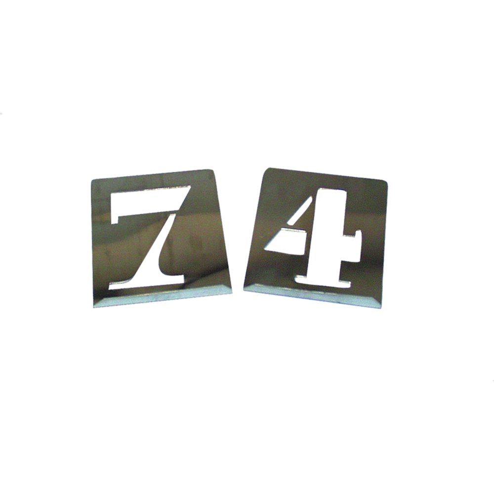 Jeu de pochoirs chiffres 20 mm - NESPOLI - 39981 20