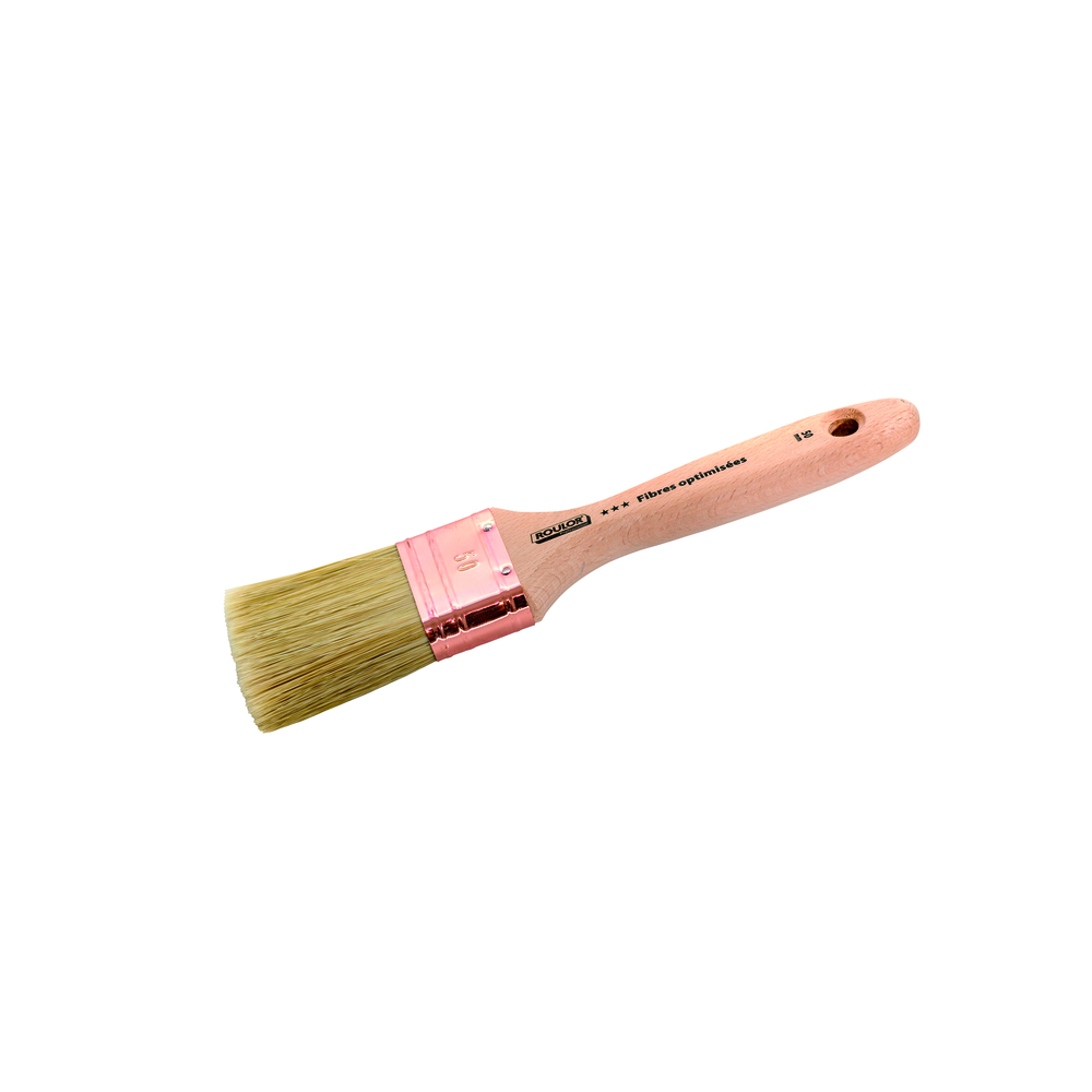 Brosse 3* plate épaisse n°60 manche bois - ROULOR - 434660