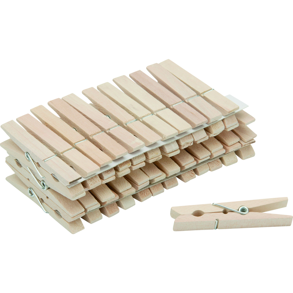 Paquet de 36 pinces à linges Tradition en bois - CASACOLOR - 449703