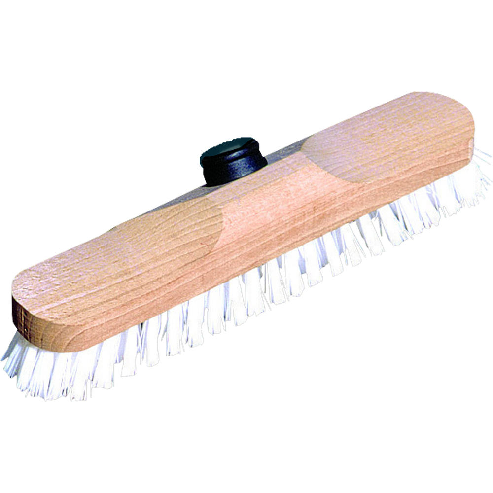 Brosse Lave-pont nylon de 22 cm semelle en bois - NESPOLI - 46317