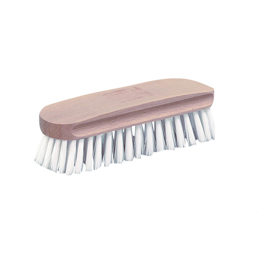 Brosse bombée nylon semelle bois FSC - NESPOLI - 46346
