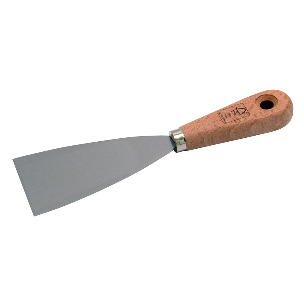 Couteau de peintre en acier 2 cm manche bois FSC - NESPOLI - 48315 2