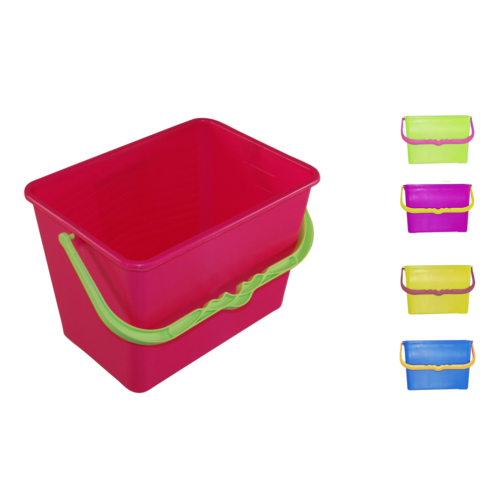 Seau 180 anse plast multicolor - NESPOLI - 490190