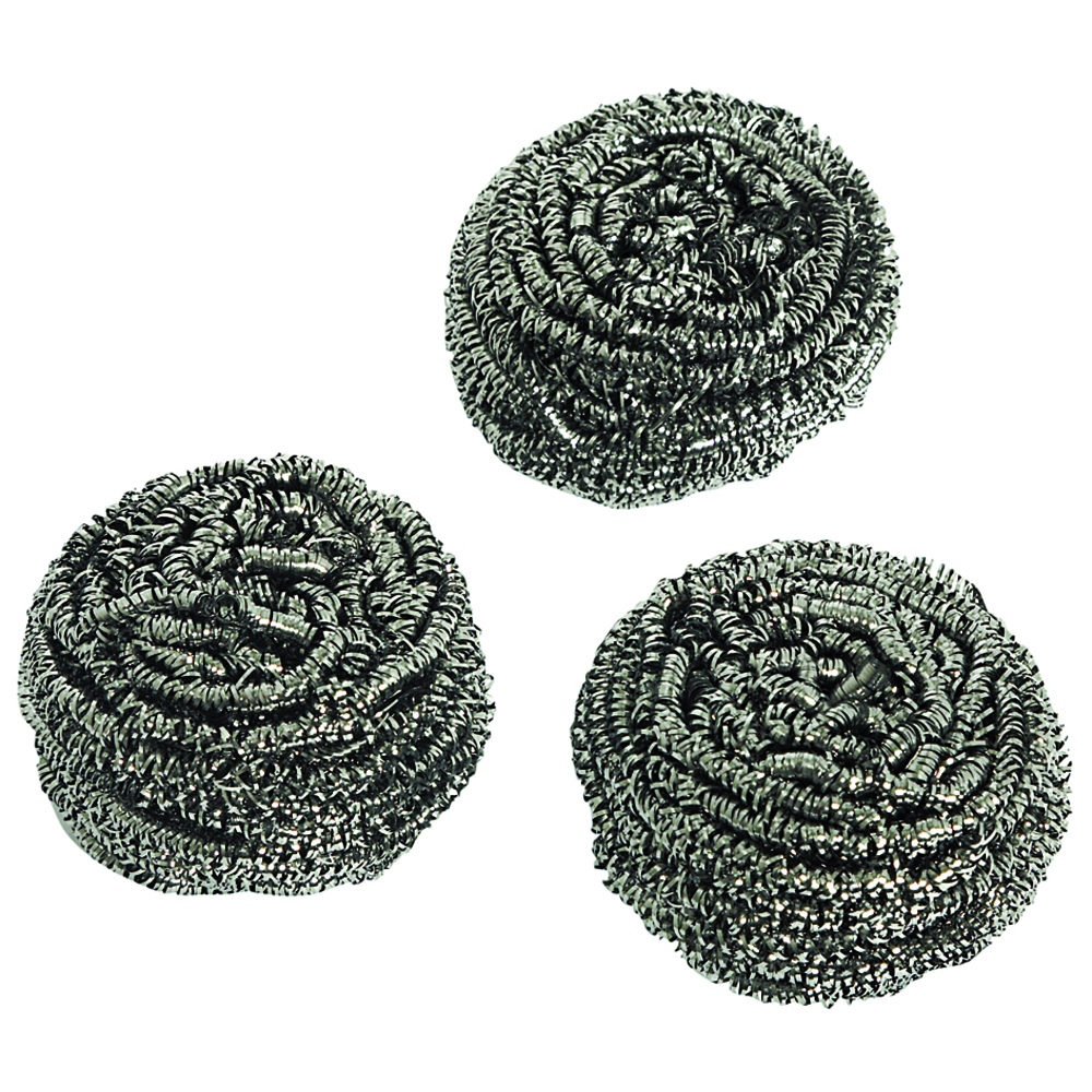 Lot de 3 tampons inox à récurer - NESPOLI - 496249