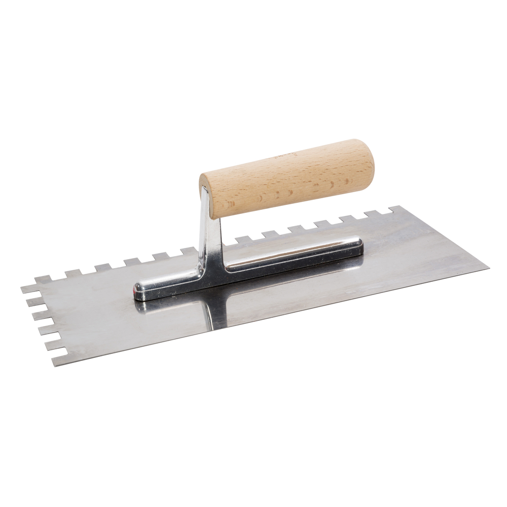 Platoir à colle 12 x 28 cm pour carrelage manche bois FSC - NESPOLI - 5194