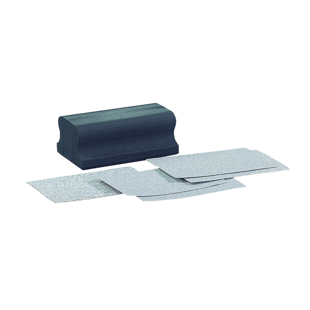 Cale à poncer + 5 garnitures abrasives corindon - NESPOLI - 5387