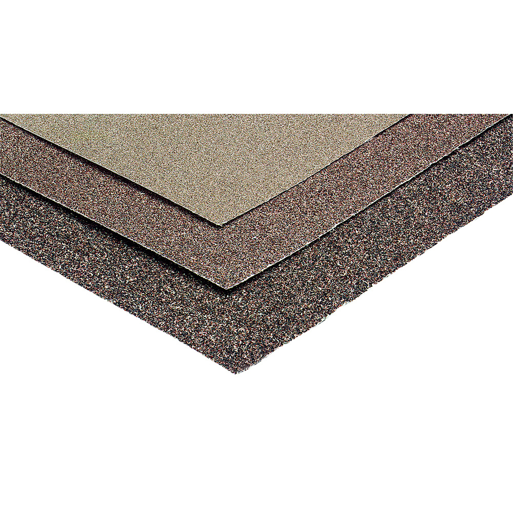 Pochette de 3 feuilles papier abrasif corindon grain fin 120 - NESPOLI - 749310