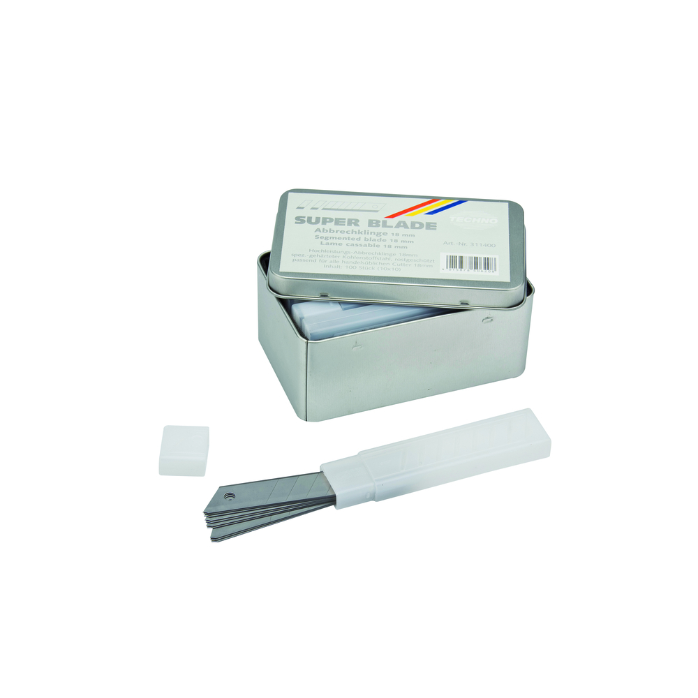 100 lames Techno 18 mm - TECHNO - T311400