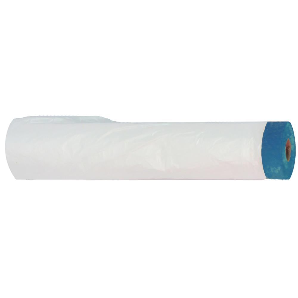 BOX DE 20 FILMS PLASTIQUE DE 120CMX22,5M AVEC RUBAN ADHESIF BLEU UV DE 19MM NERPEL - AZ02820