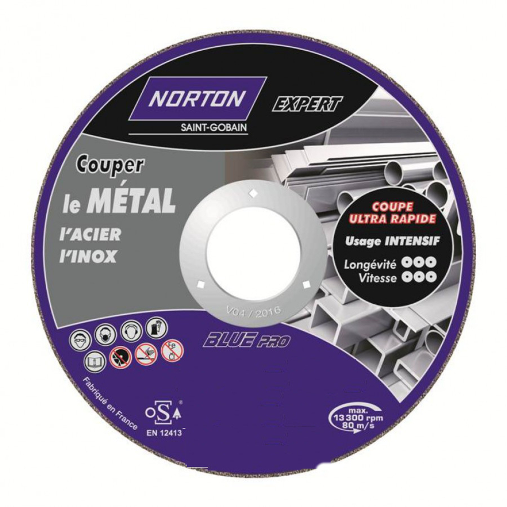 Disque de tronconnage Norton Expert Ø125 Epaisseur 3.2 -66252828493