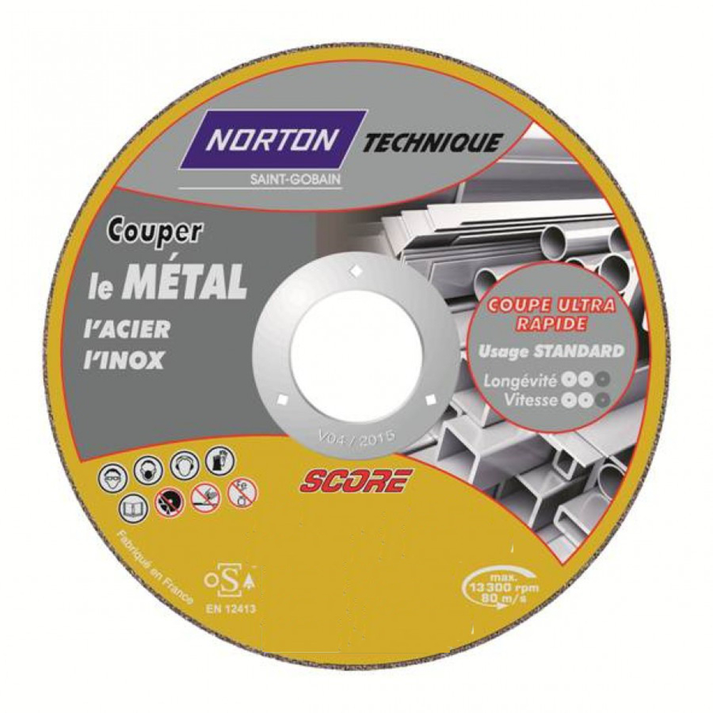Disque de tronconnage Norton Technique Score Ø125 -66252832881