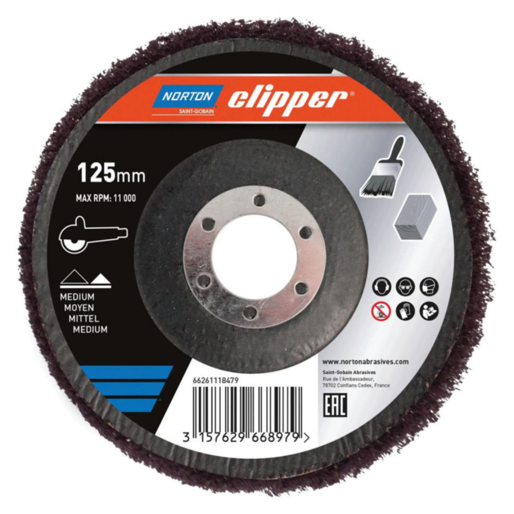 DISQUE ABRASIF NORTON DECAP EXPRESS PEINTURE ET VERNIS PONCAGE MACHINE POUR MEULEUSE Ø 125 MM -66261118479