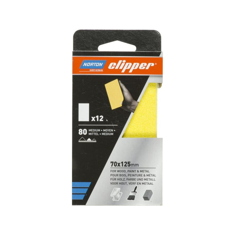 12 GARNITURES CALE A PONCER NORTON 70 X 125 GR 80 - 66261131058