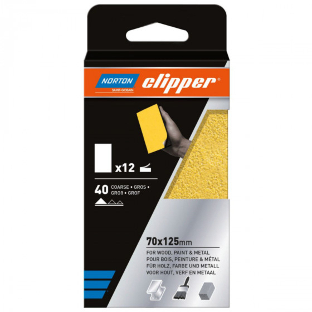 12 GARNITURES POUR CALE A PONCER NORTON 70*125 GRAIN 120 -66261131059