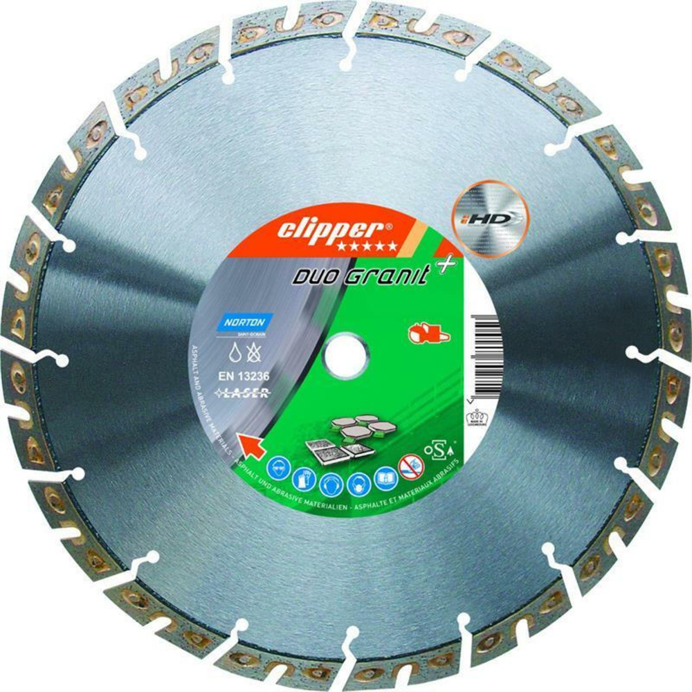 LAME DE SCIE DUO NORTON GRANIT + 350X25,4 MM - 70184601174