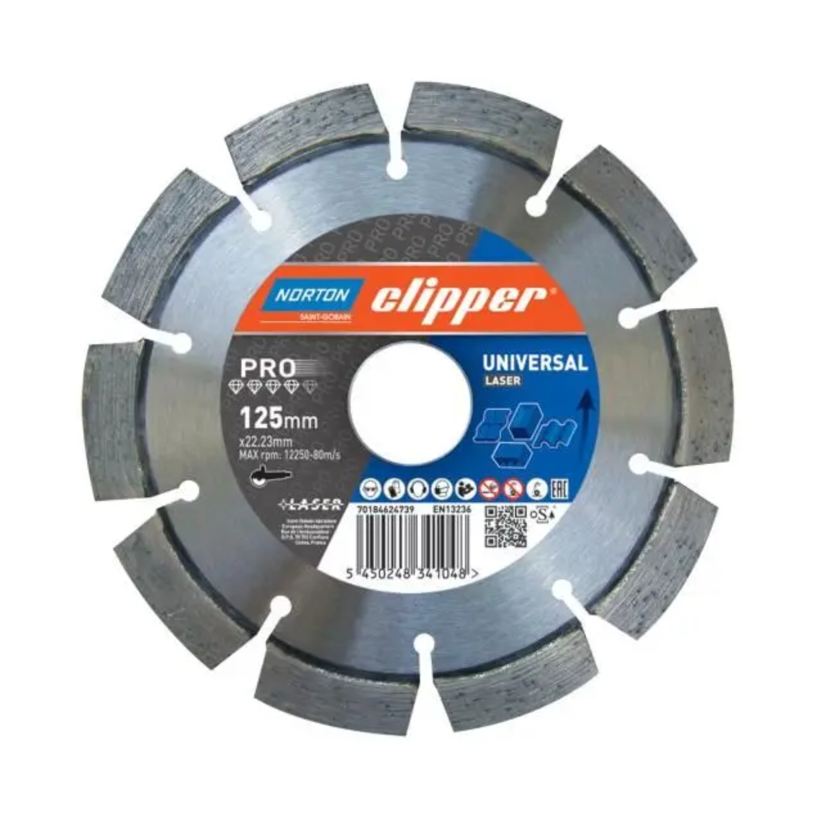 Disque diamant 700x25,4 mm PRO UNIVERSAL LASER NORTON - 70184603061