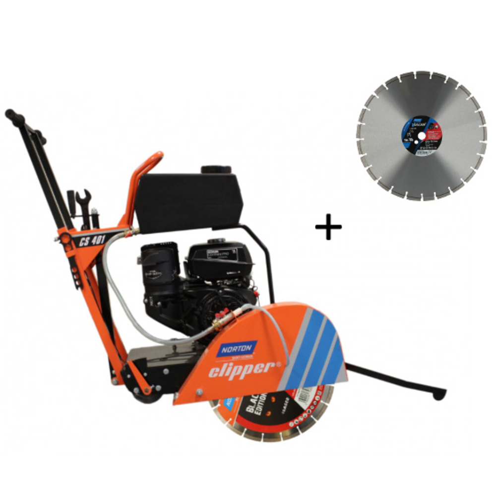 SCIE À SOL THERMIQUE KOHLER NORTON Ø 450 MM CS401 P14 170 MM DE COUPE + DISQUE 70184608642