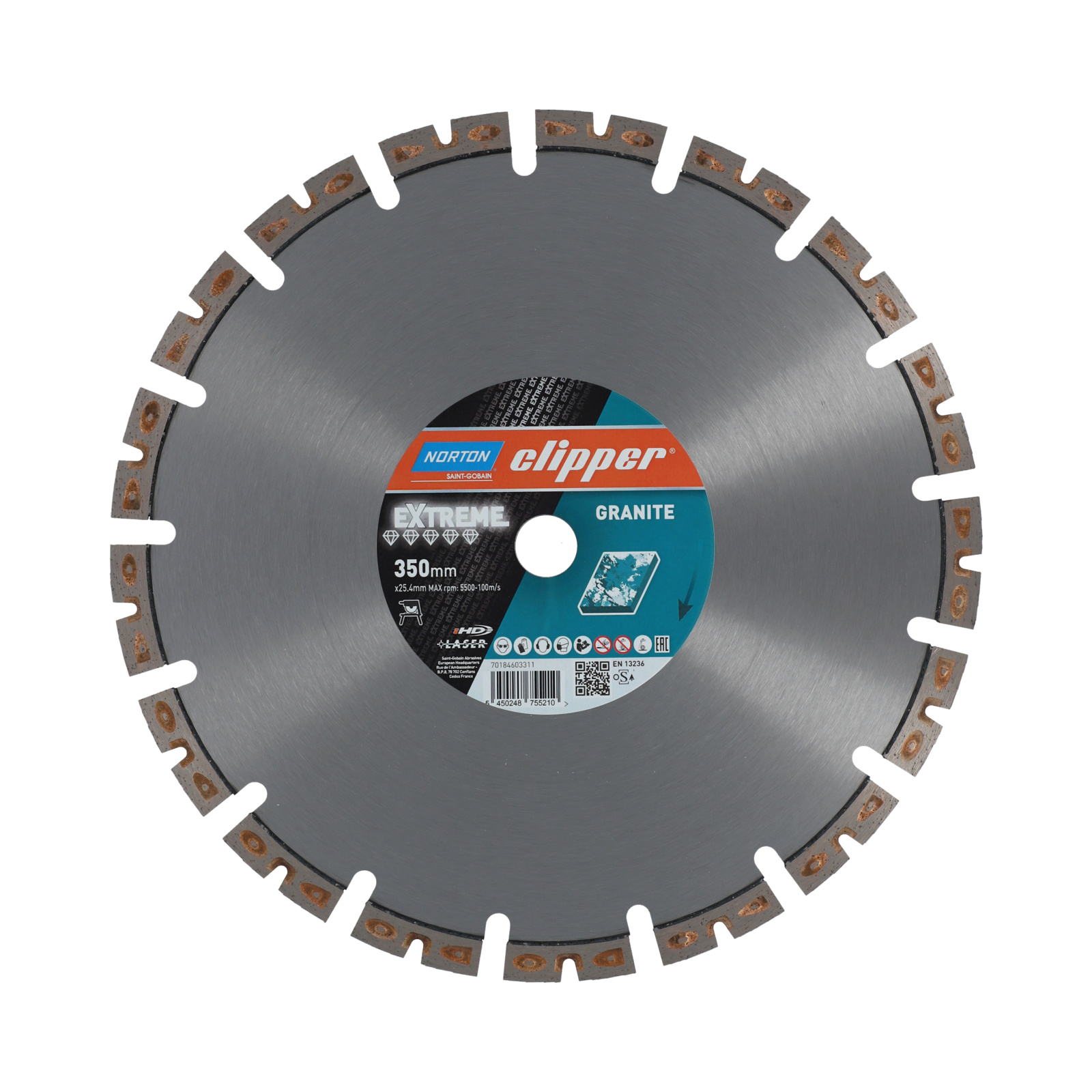 Disque diamant 350x25,4 mm EXTREME GRANITE NORTON - 70184603311
