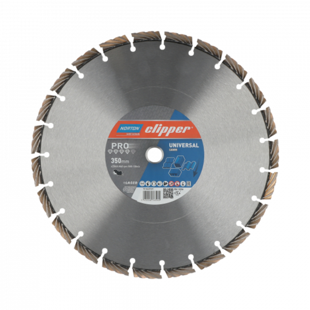 Disques diamant Clipper-PRO UNIVERSAL LASER-300-12x3.1 NORTON - 70184607690