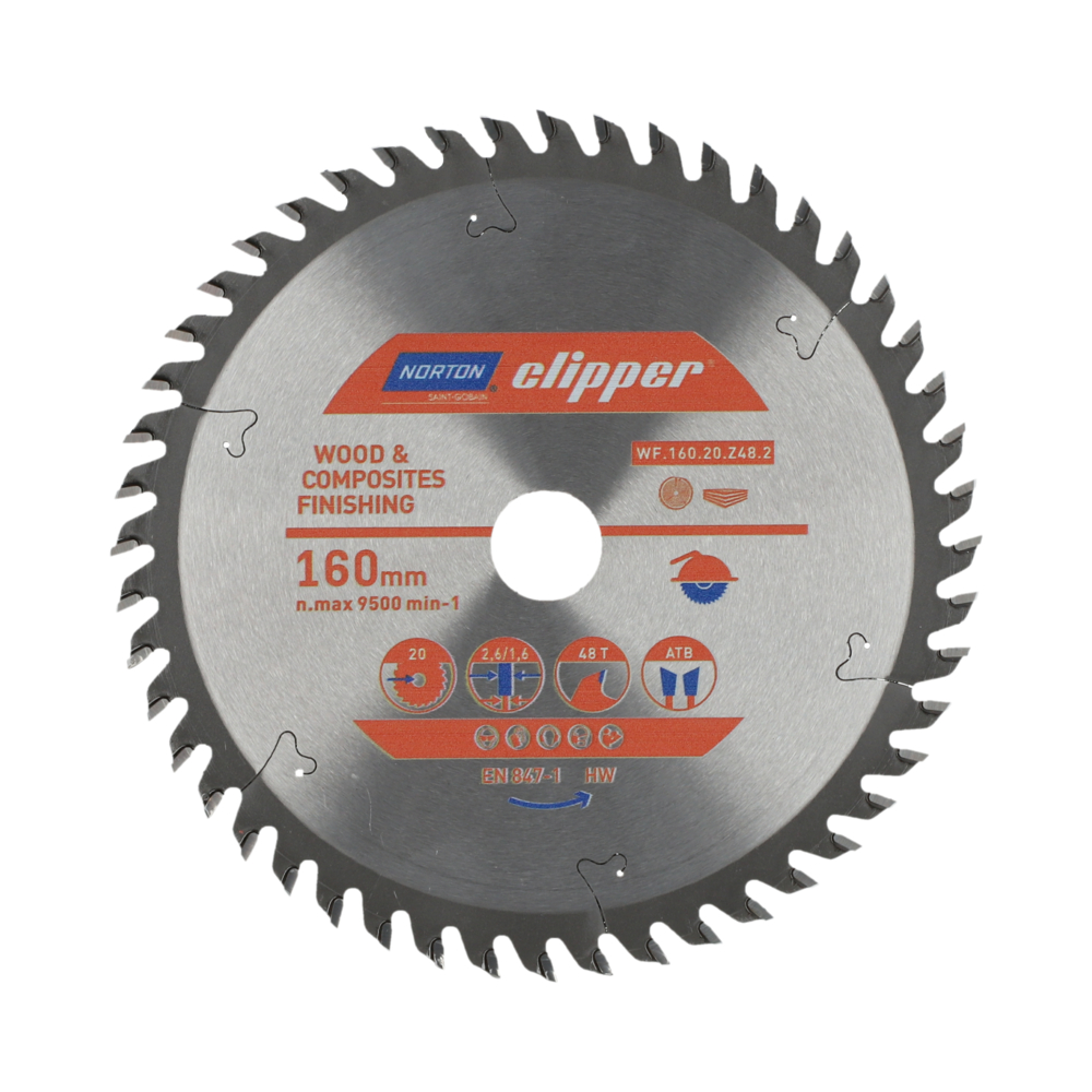 Lame carbure débit 255x3.2/2.2x30 z24 NORTON CLIPPER - 70184608067
