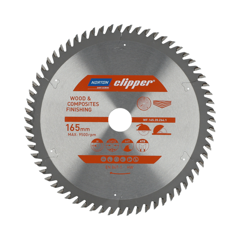 Lame carbure finition 165x2.6/1.6x20 z64 NORTON CLIPPER - 70184608091