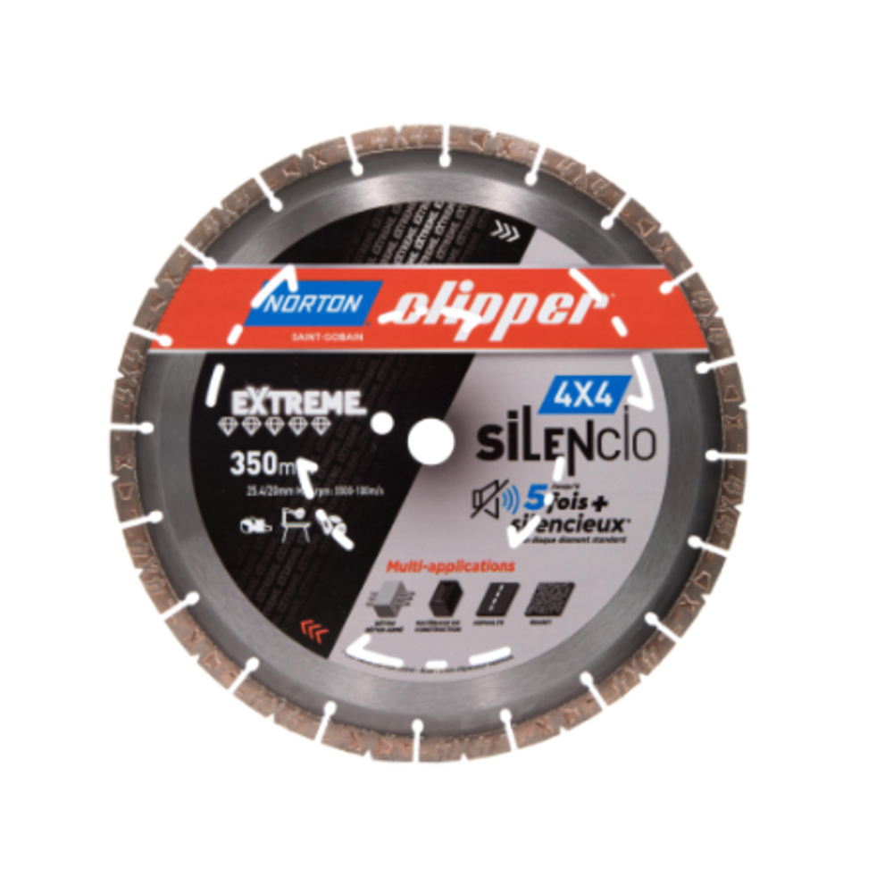 Disque diamant Norton EXTREME 4X4 SILENCIO 300x20 - 70184609640