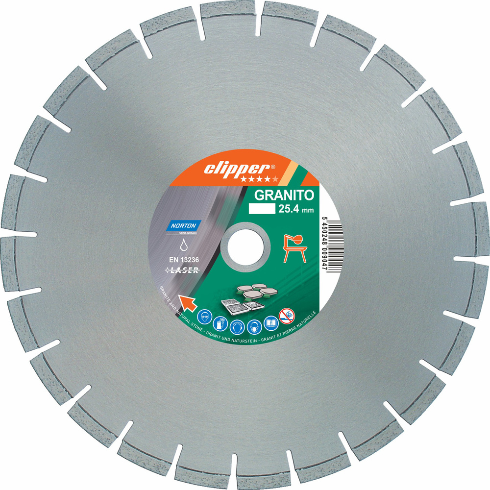 Disque diamant NORTON Granito Ø 300 mm Alésage 25.4 - 70184610384