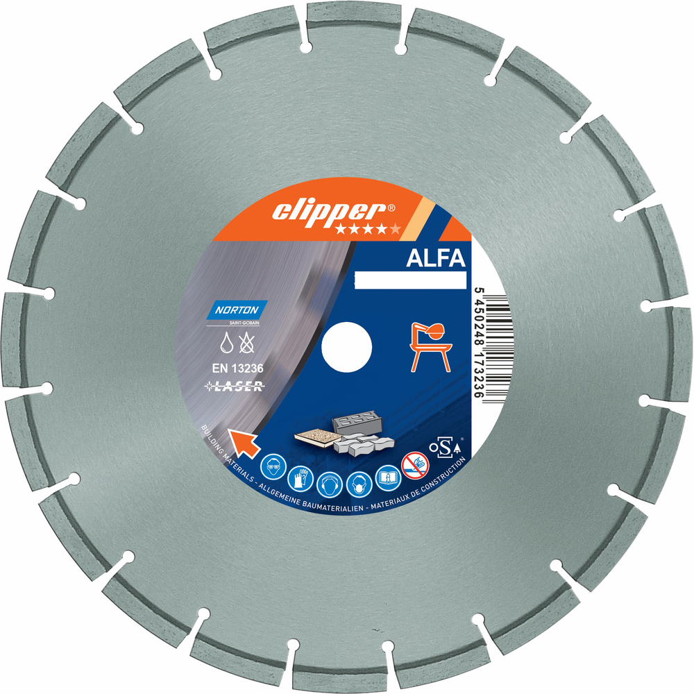 Disque diamant NORTON ALFA Ø 400 mm Alésage 25.4 mm - 70184610679