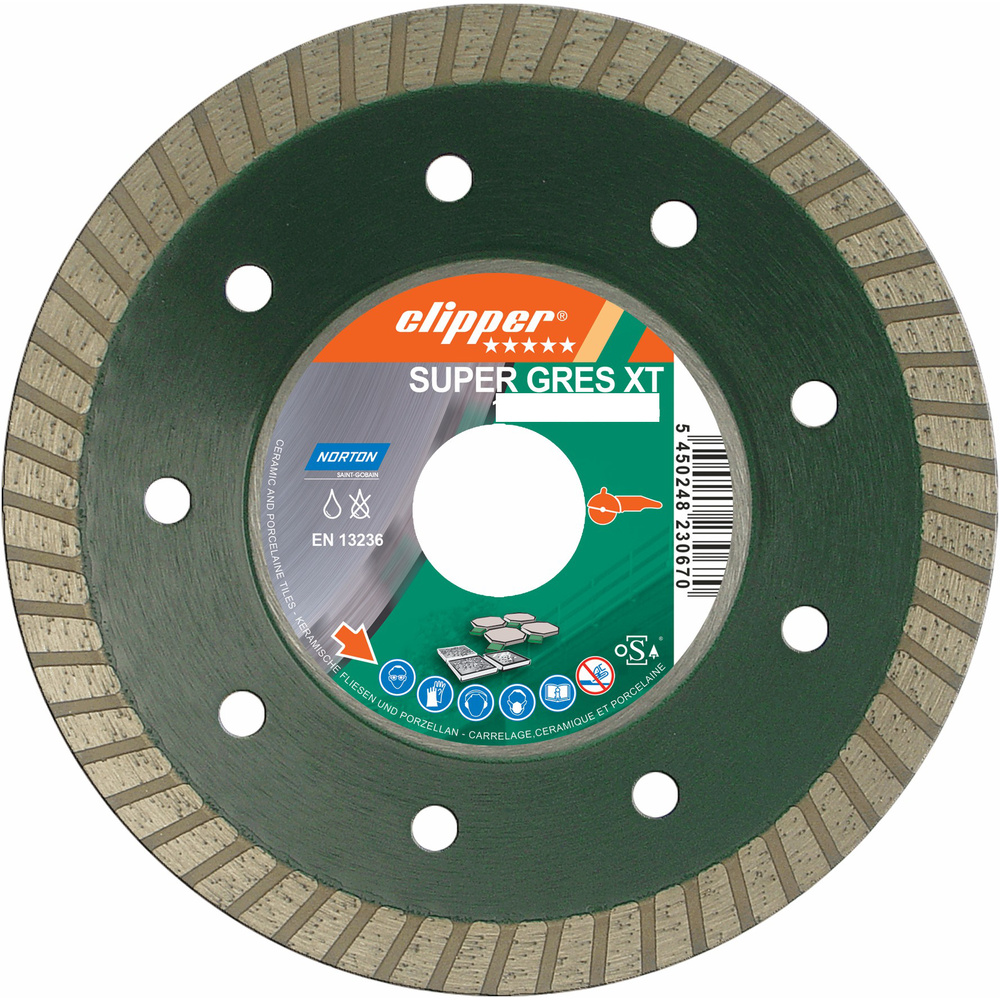 Disque diamant NORTON Super Grés XT Ø 300 mm Alésage 25.4 - 70184625429