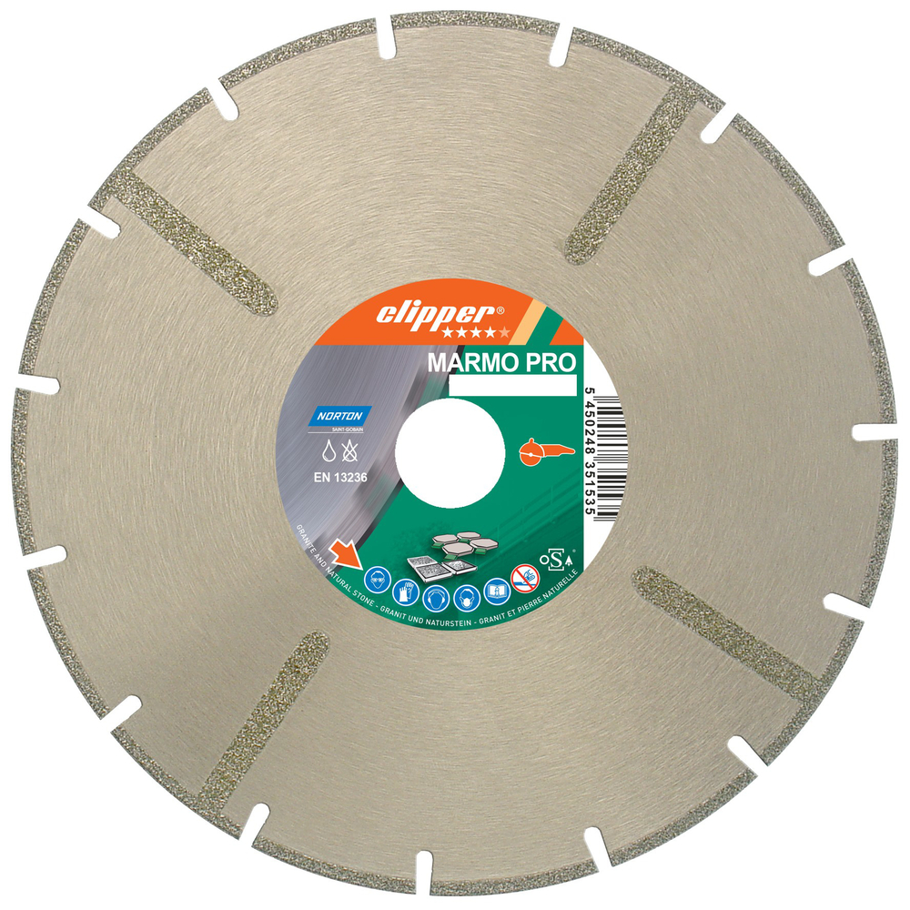 Disque diamant NORTON Marmo Pro Ø 125 mm Alésage 22.23 - 70184626666