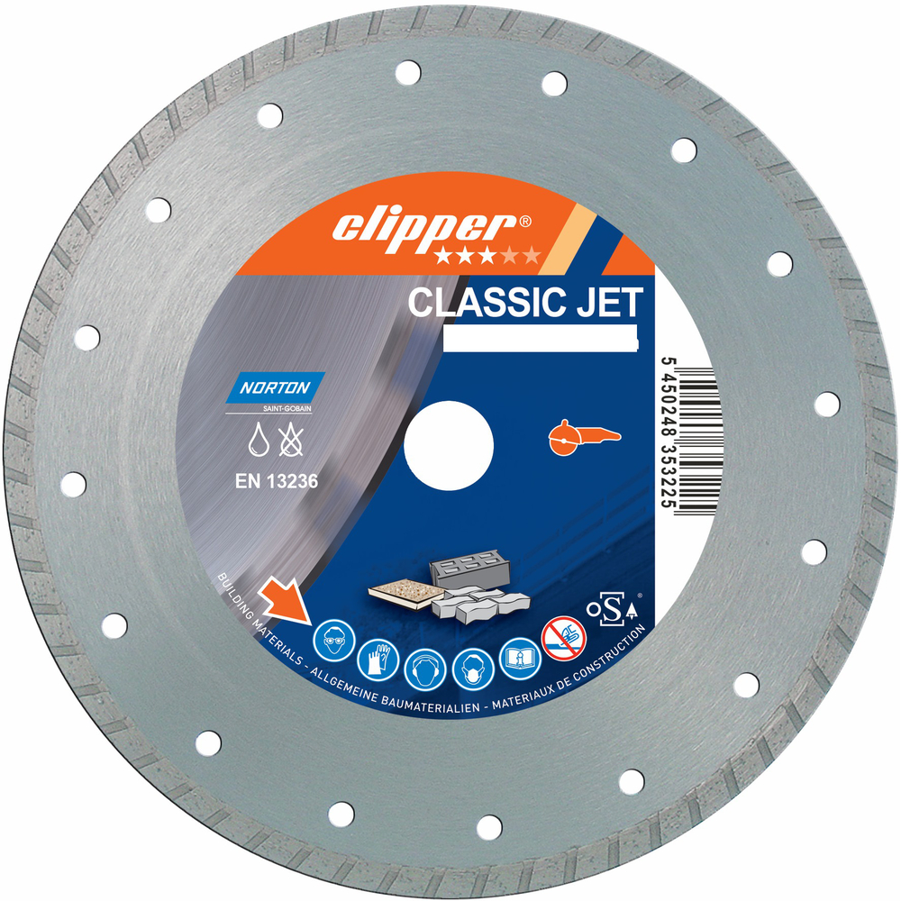 Disque diamant NORTON Classic Jet Ø 125 mm Alésage 22.23 mm- 70184626815