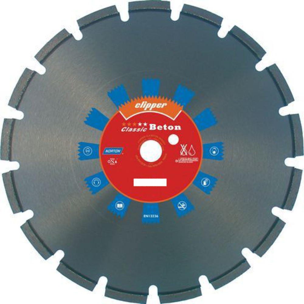Disque diamant NORTON Classic Béton Ø 350mm Alésage 25.4 mm- 70184626872