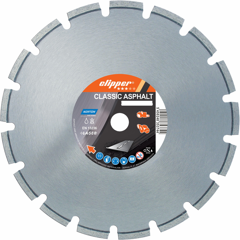Disque diamant NORTON Classic Asphalt Ø 450 mm Alésage 25.4 - 70184626881