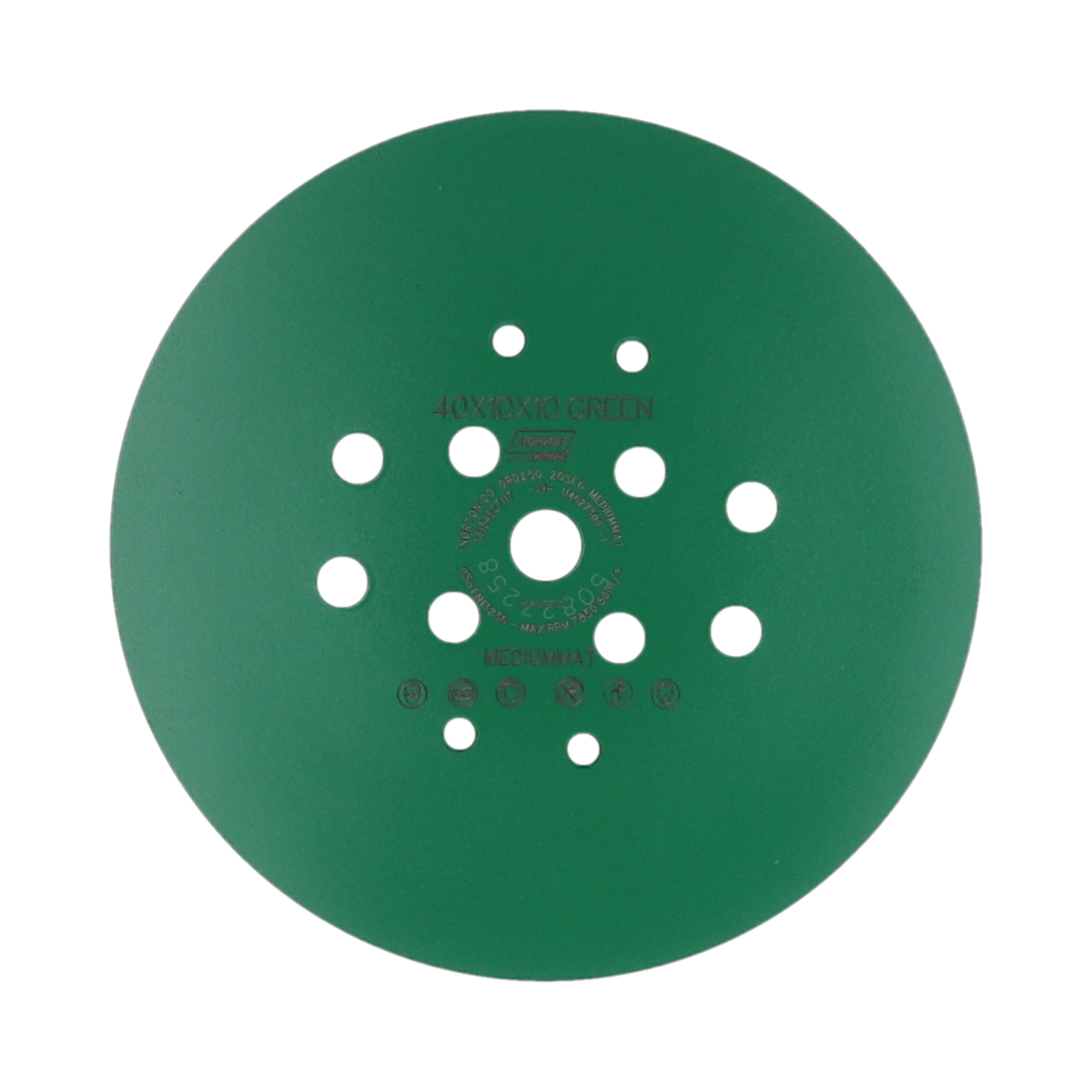 Anneaux plateau surfaçage 250x20 mm NORTON - GRD252 moyen Vert 70184627117
