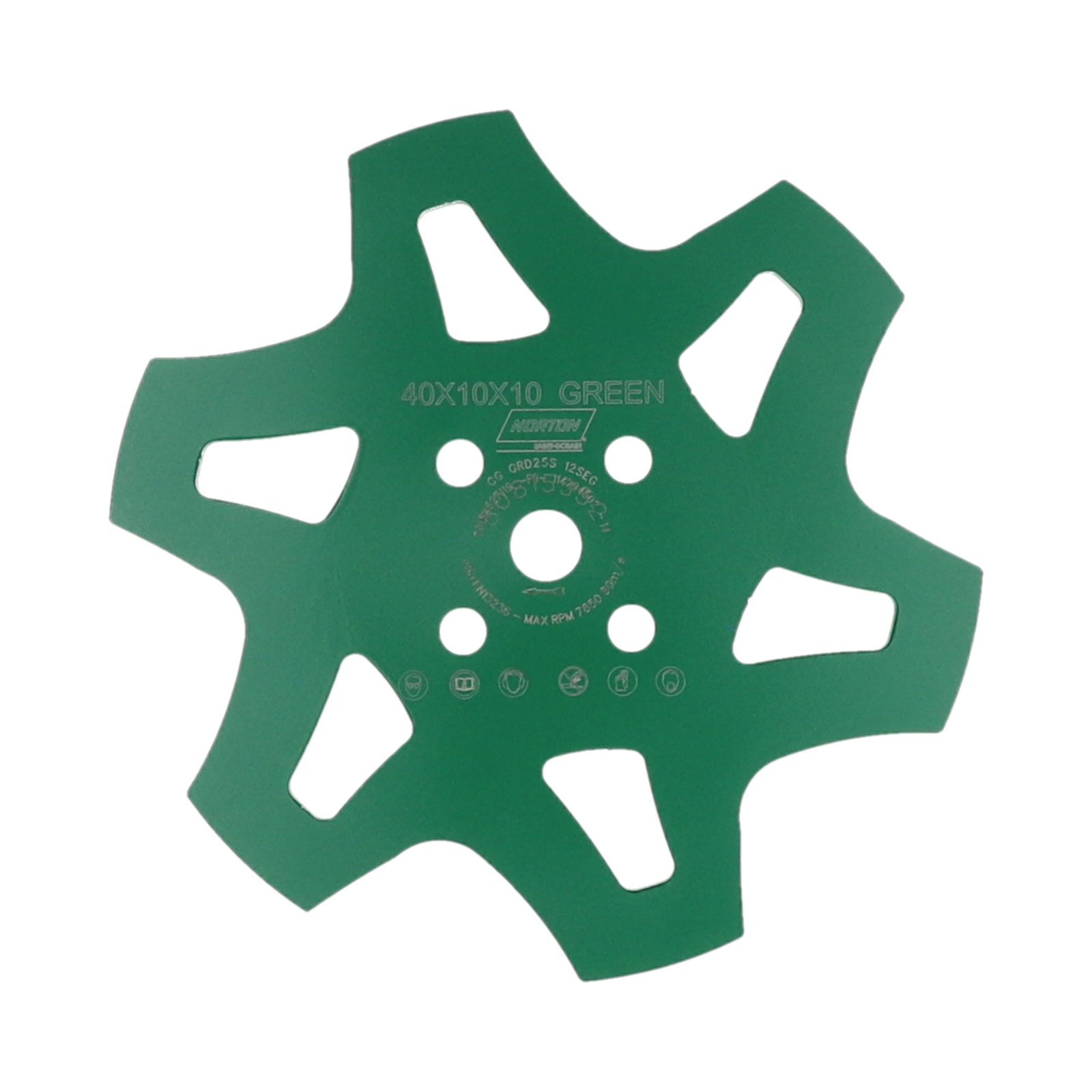 Anneaux plateau surfaçage 250 mm liant moyen vert NORTON - 70184627119