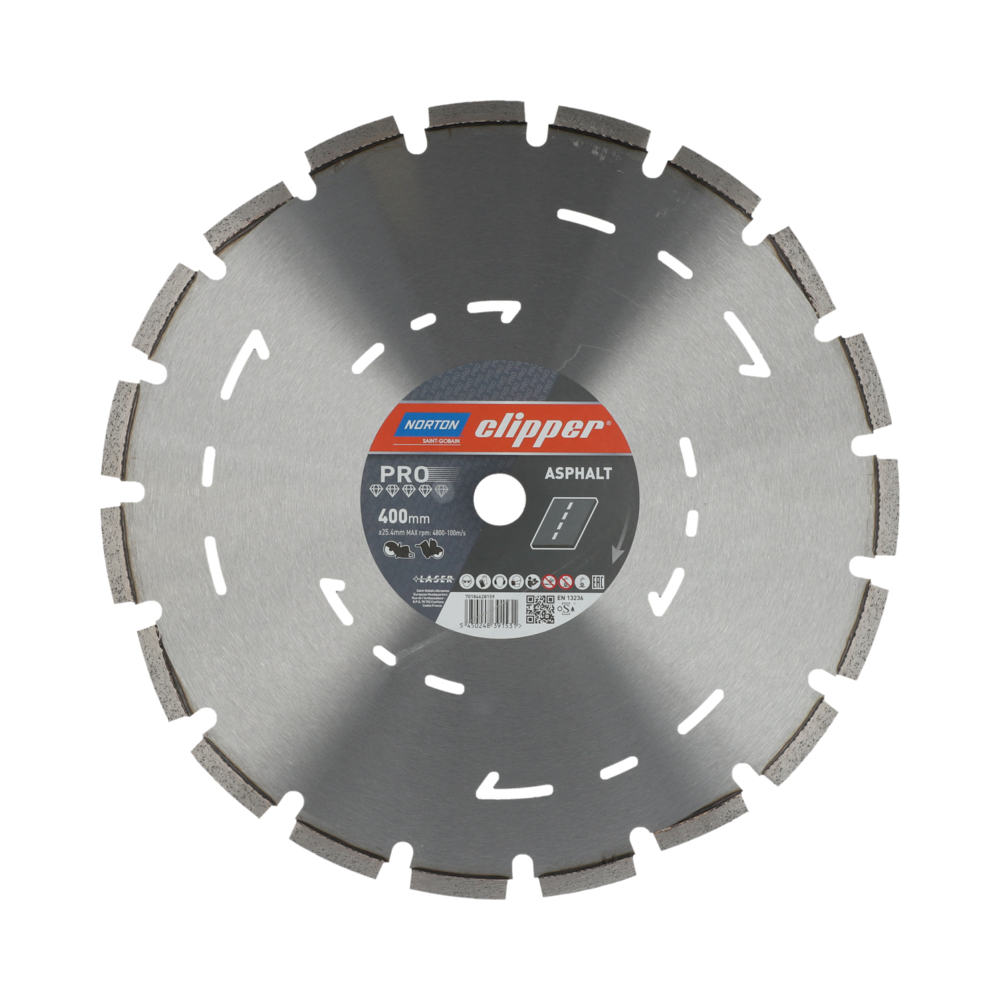 Disques diamant Clipper-PRO ASPHALT-400-10x3.2 NORTON - 70184628159