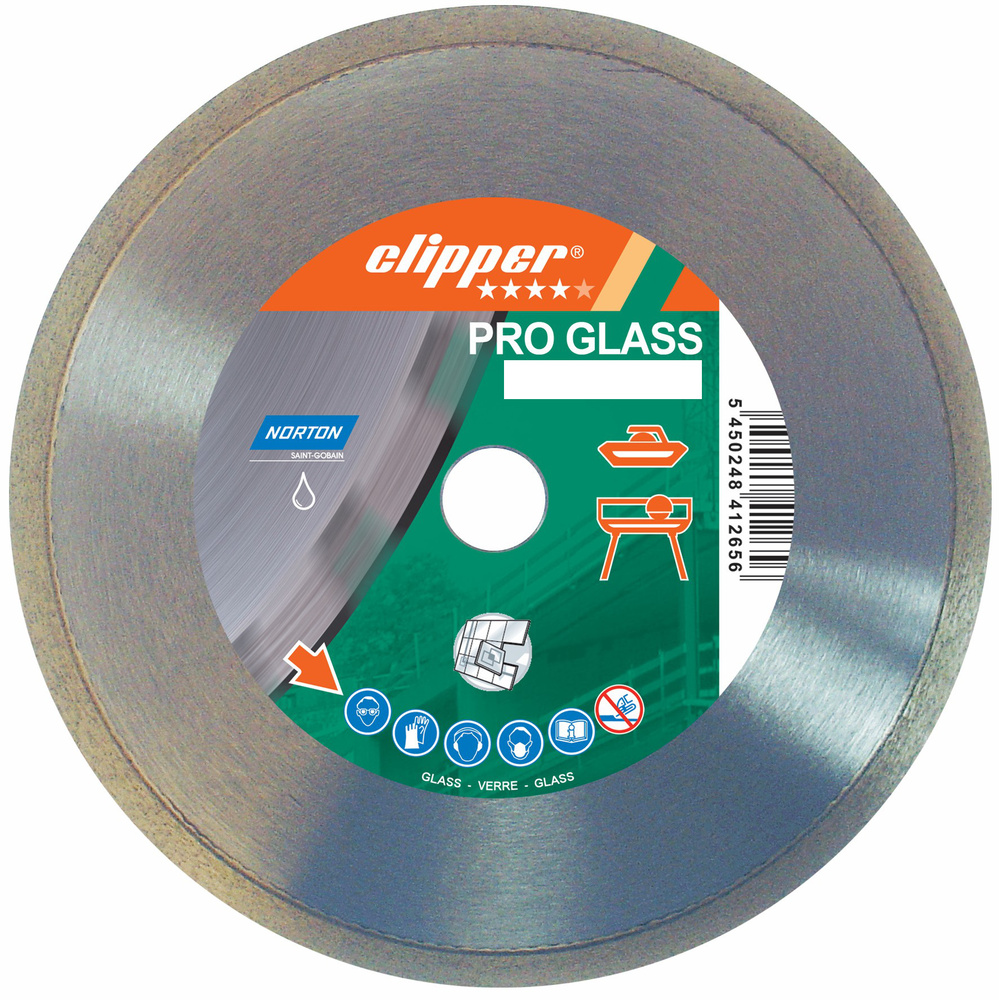 Disque diamant NORTON Pro Glass Ø 250 mm Alésage 25.4 - 70184630188