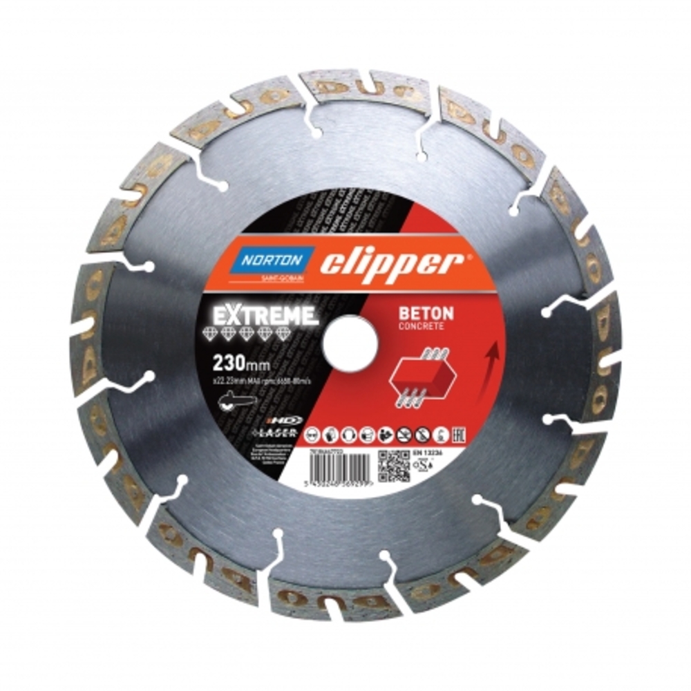 Disque diamant EXTREME BETON NORTON CLIPPER - 70184630302X
