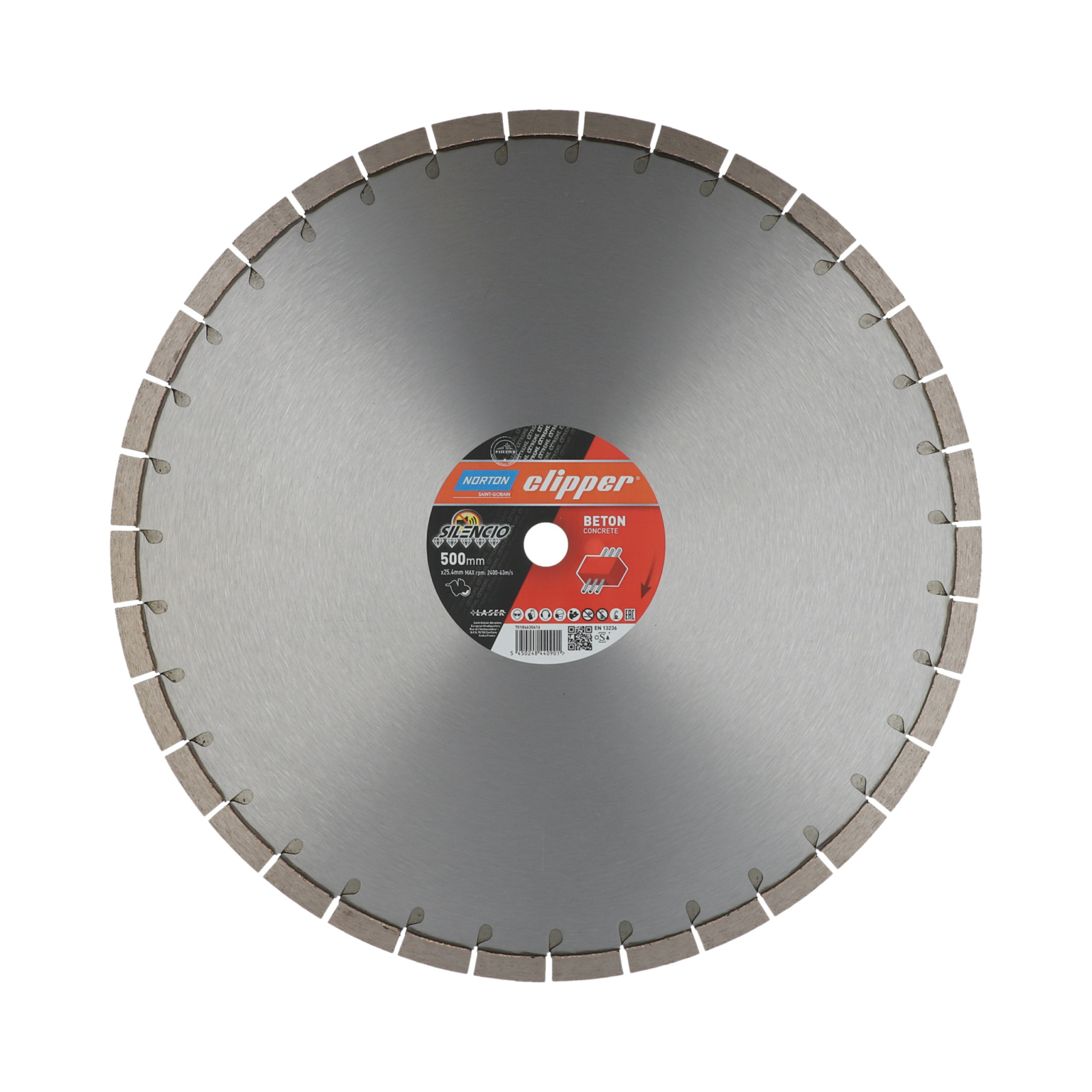 Disque diamant 500x25,4 mm NORTON - EXTREME BETON SILENCIO NORTON - 70184630416